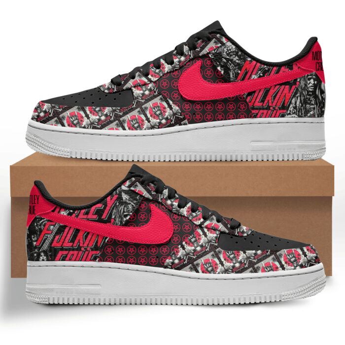 Motley Crue Air Low-Top Sneakers AF1 Limited Shoes ARA1185