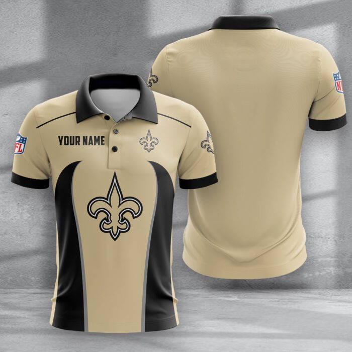 New Orleans Saints Zipper Polo Shirt