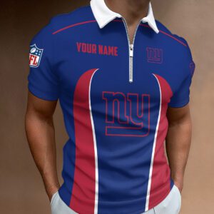 New York Giants Zipper Polo Shirt