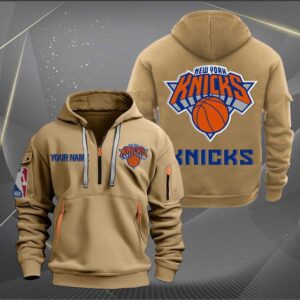 New York Knicks NBA 2024 Personalized Trending Quarter Zip Hoodie