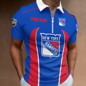 New York Rangers Zipper Polo Shirt