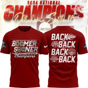 Oklahoma Sooners National Champion Back To Back 2024 T-Shirt TOS1003