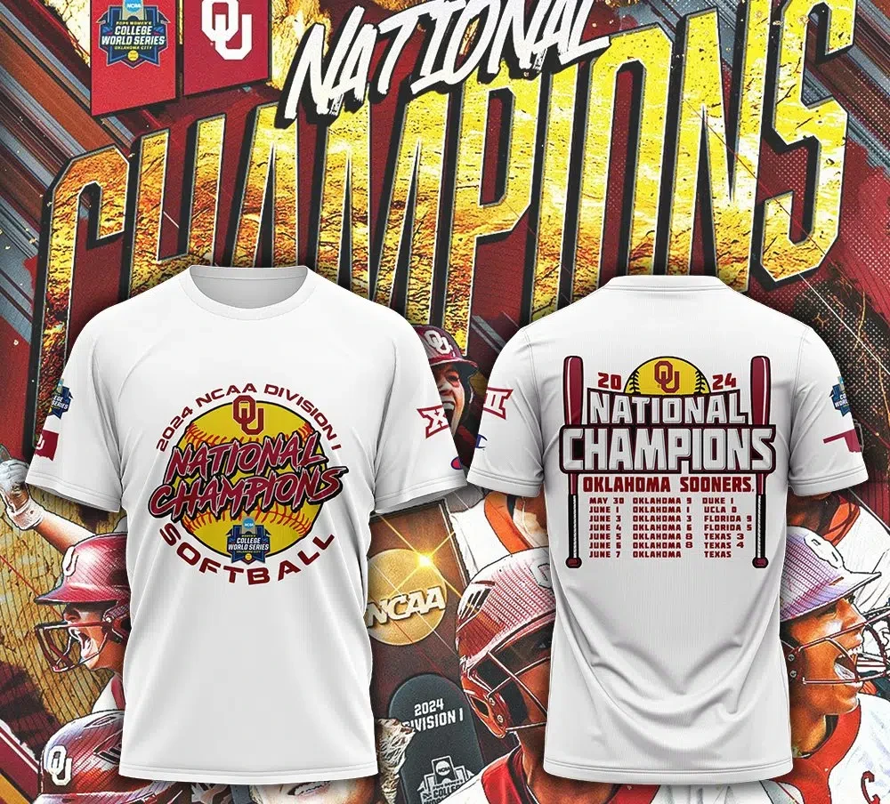 Oklahoma Sooners National Champion Back To Back 2024 T-Shirt TOS1006