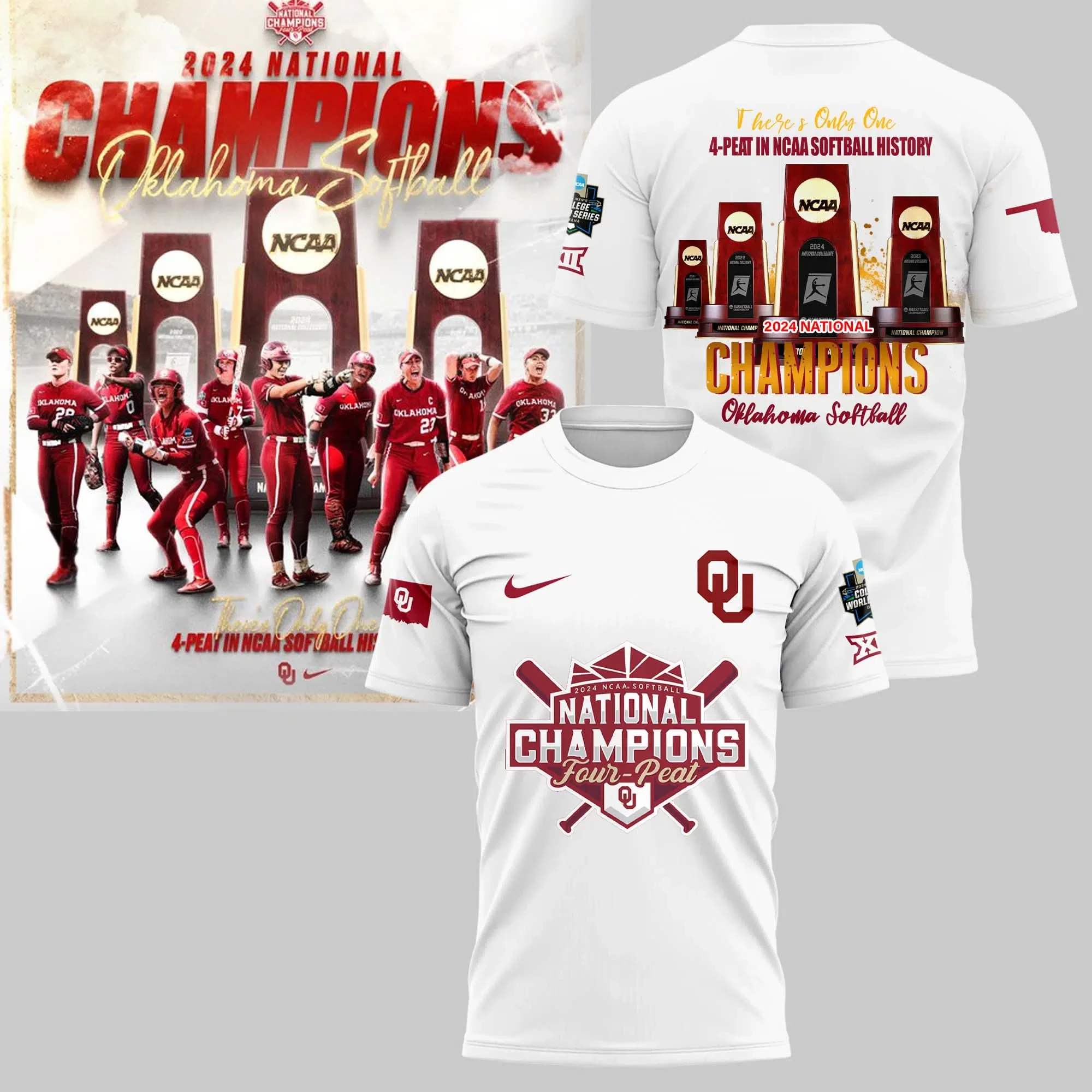 Oklahoma Sooners National Champion Back To Back 2024 T-Shirt TOS1013