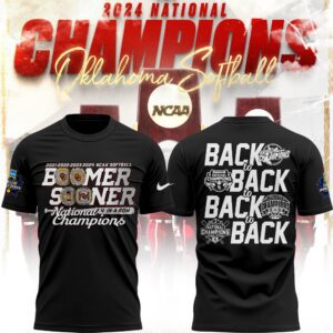 Oklahoma Sooners National Champion Back To Back 2024 T-Shirt TOS1020