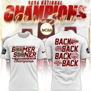 Oklahoma Sooners National Champion Back To Back 2024 T-Shirt TOS1021