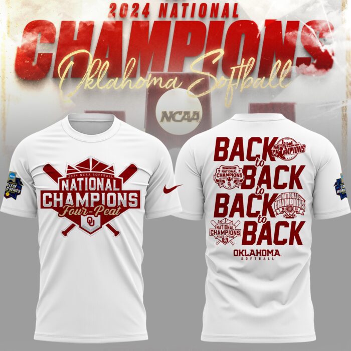 Oklahoma Sooners National Champion Back To Back 2024 T-Shirt TOS1025