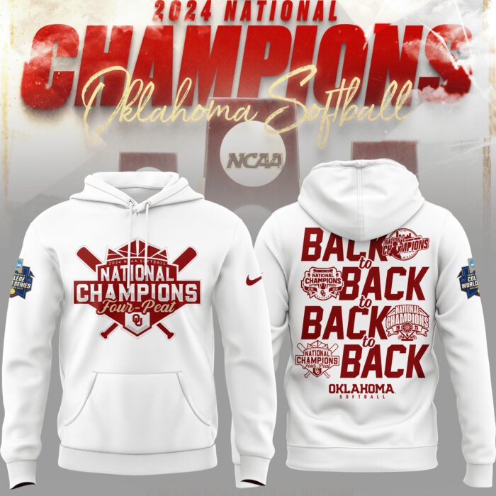 Oklahoma Sooners National Champion Back To Back 2024 Unisex Hoodie HOS1007