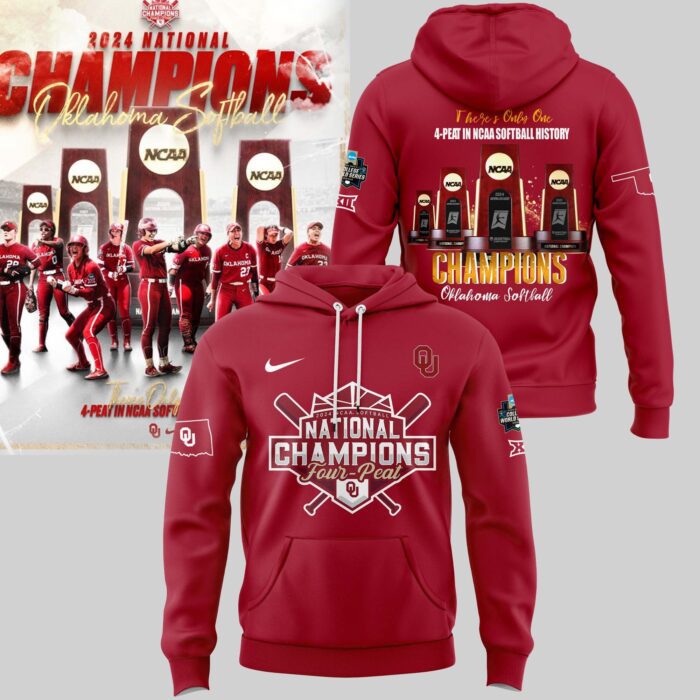 Oklahoma Sooners National Champion Back To Back 2024 Unisex Hoodie HOS1010