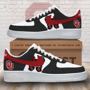 Oklahoma Sooners Women's Softball Air Force 1 Sneaker AF Limited Shoes