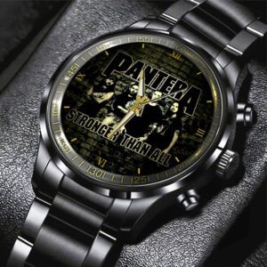 Pantera Black Stainless Steel Watch GSW1442