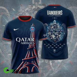 Paris Saint-Germain Champion 2024 Winner Ligue 1 Unisex T-Shirt WTP1005