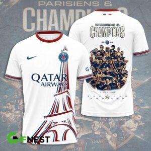 Paris Saint-Germain Champion 2024 Winner Ligue 1 Unisex T-Shirt WTP1010