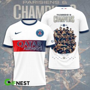 Paris Saint-Germain Champion 2024 Winner Ligue 1 Unisex T-Shirt WTP1011