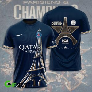 Paris Saint-Germain Champion 2024 Winner Ligue 1 Unisex T-Shirt WTP1015
