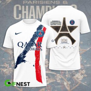 Paris Saint-Germain Champion 2024 Winner Ligue 1 Unisex T-Shirt WTP1017