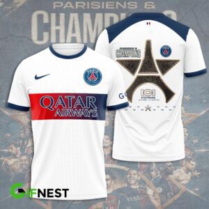 Paris Saint-Germain Champion 2024 Winner Ligue 1 Unisex T-Shirt WTP1018