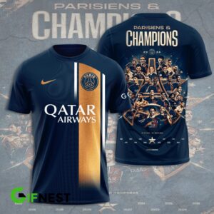 Paris Saint-Germain Champion 2024 Winner Ligue 1 Unisex T-Shirt WTP1019
