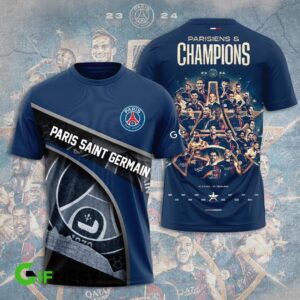 Paris Saint-Germain Champion 2024 Winner Ligue 1 Unisex T-Shirt WTP1020