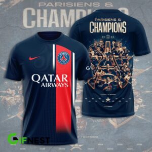 Paris Saint-Germain Champion 2024 Winner Ligue 1 Unisex T-Shirt WTP1022