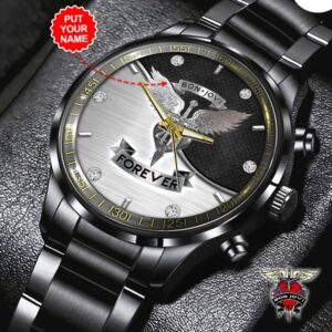 Personalized Bon Jovi Black Stainless Steel Watch GSW1014