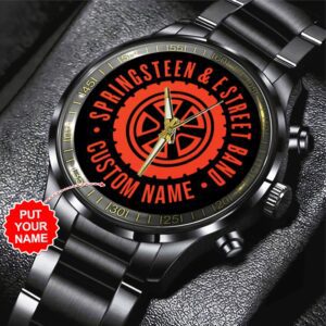 Personalized Bruce Springsteen Black Stainless Steel Watch GSW1477