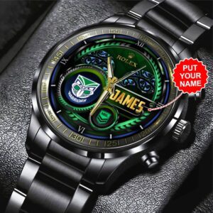 Personalized New Zealand Warriors x Rolex Black Stainless Steel Watch GSW1286