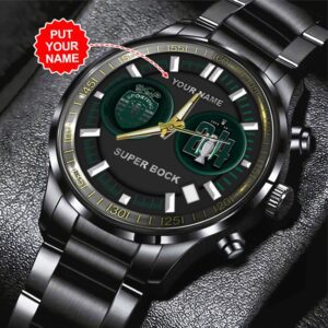 Personalized Sporting CP Black Stainless Steel Watch GSW1091