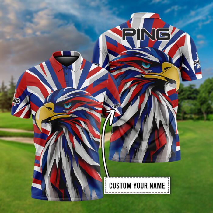 Ping Personalized Honored Wings Golf Polo Shirt