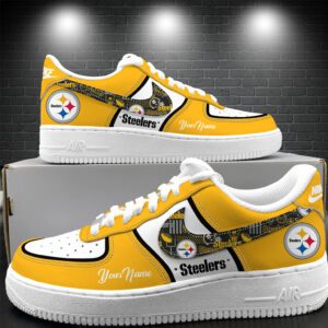 Pittsburgh Steelers Personalized Air Force 1 Shoes AF1 Limited Sneakers Custom Name WAF10328