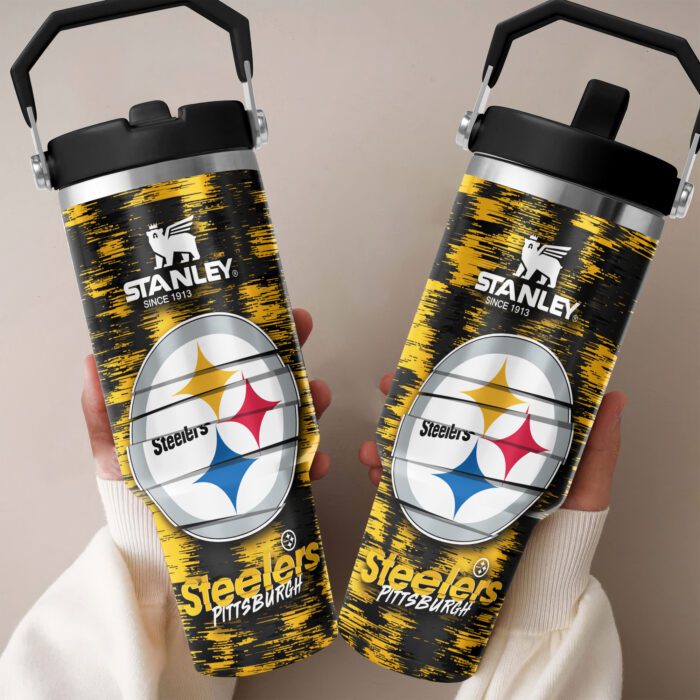 Pittsburgh Steelers Stanley IceFlow Flip Straw Tumbler 30Oz FST1025