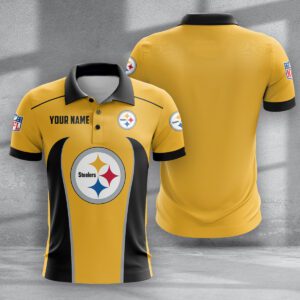 Pittsburgh Steelers Zipper Polo Shirt