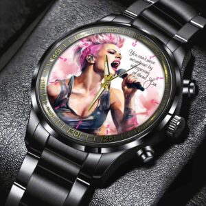 P!nk Black Stainless Steel Watch GSW1400