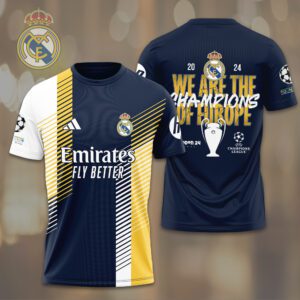 Real Madrid 15th Champions League Winner 2024 Unisex T-Shirt WRM1019