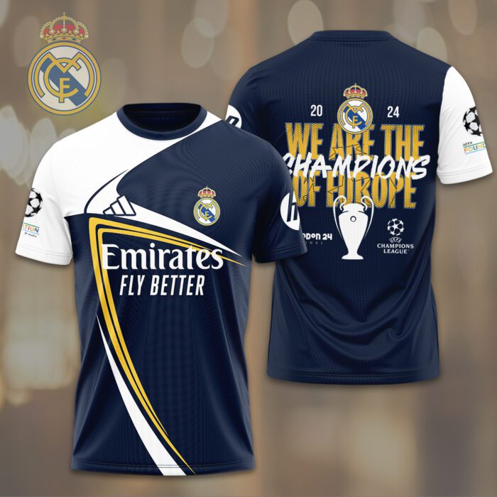 Real Madrid 15th Champions League Winner 2024 Unisex T-Shirt WRM1020
