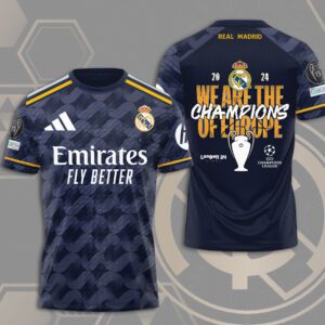 Real Madrid 15th Champions League Winner 2024 Unisex T-Shirt WRM1023