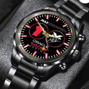 Red Bull Racing F1 x Max Verstappen Black Stainless Steel Watch GSW1141