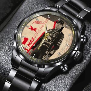 Red Bull Racing F1 x Max Verstappen Black Stainless Steel Watch GSW1278