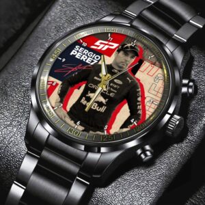 Red Bull Racing F1 x Sergio Pérez Black Stainless Steel Watch GSW1276