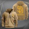 San Diego Padres MLB 2024 Personalized Trending Quarter Zip Hoodie