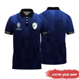 Slovenia National Football Team Euro 2024 Polo Shirt