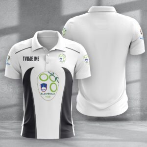Slovenia National Football Team Euro 2024 Zipper Polo Shirt