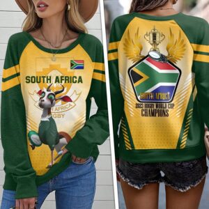 South Africa x Rugby World Cup Round Neck Raglan Sleeve Sweatshirt GRS1077