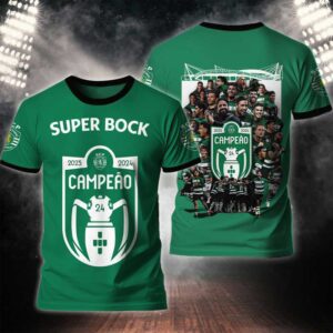 Sporting CP Campeao Liga Portugal 2024 Champion Shirts TSS1007