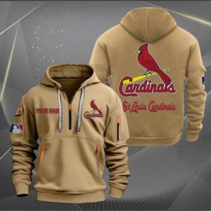 St. Louis Cardinals MLB 2024 Personalized Trending Quarter Zip Hoodie