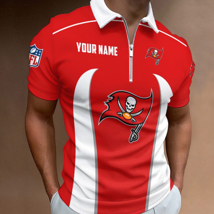 Tampa Bay Buccaneers Zipper Polo Shirt