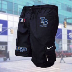 Tampa Bay Rays MLB Custom Name Multi-pocket Mens Cargo Shorts Outdoor Shorts WMS1025