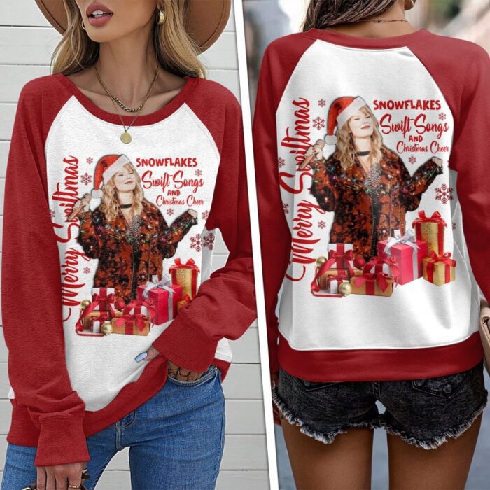 Taylor Swift Round Neck Raglan Sleeve Sweatshirt GRS1044