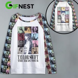 Taylor Swift Round Neck Raglan Sleeve Sweatshirt GRS1084