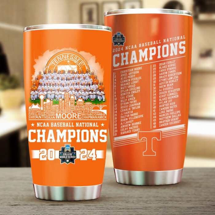 Tennessee Baseball Stainless Steel Tumbler FTV2020